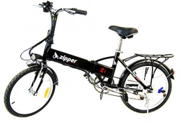 Zipper Bikes Road Bike Zipper Bikes Z1 7-Speed Compact Folding Electric Bike 20" - Black