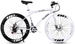 ZTLY Road Bike for Men And Women, 24 Speed 26 Inch Bike, High Carbon Steel Frame, Road Bike Racing, Wheeled Road Bike Double Disc Brake Bike