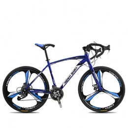 ZXLLO Bike ZXLLO Endurance Road Bicycle Road Bike 27 Speed 26in Wheels 3 Spoke Adult High-carbon Steel Frame Ultra-Light Bicycle, Blue