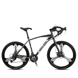 ZXLLO Bike ZXLLO Lightweight Steel Drop Bar Road Bike Road Racing Bike 3 Spoke 3 26in Wheel 27 Speed, Black