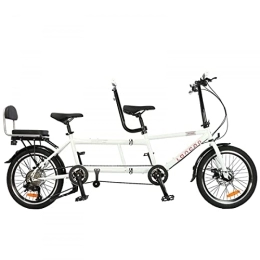 CSEDF-CRYP Bike CSEDF-CRYP 28inTandem Bike, Foldable Tandem Adult Beach Cruiser Bike, Multiple Colors, Three Seater, 7-Speed
