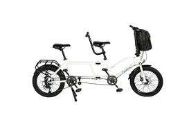 ECOSMO Tandem Bike ECOSMO 20" New Folding City Tandem Bicycle Bike 7 SP SHIMANO with DUAL Disc Brakes - 20TF01W