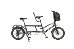 ECOSMO  ECOSMO 20" New Folding City Tandem Bicycle Bike 7SP SHIMANO with Disc Brakes - 20TF01BL