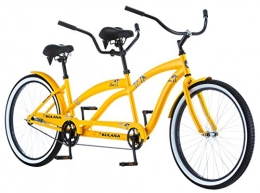 Kulana Tandem Bike Kulana Lua Single Speed Tandem 26" wheel, Yellow, 17" / Medium frame size