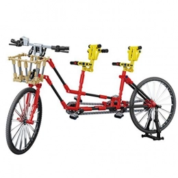 Lommer Bike Lommer Technic Motorbike, 379Pcs Modern Technic Tandem Bicycle Model, Building Blocks Model Kit Educational Toy for Adult Kids