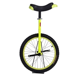 LRBBH Unicycles 14 Inches Kids Unicycle, Balance Cycling Exercise Acrobatic Show Fitness Competition Single Wheel Contoured Ergonomic Saddle / 55CM / Yellow
