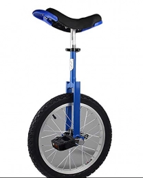 BSJZ Unicycles 16 / 18 / 20 / 24 Inch Child Unicycle Adjustable Single Wheel Balance Bike Aluminum Alloy Wheels Outdoor Sports Scooter, Blue, 20 inches