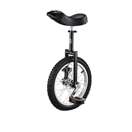  Unicycles 16" 18" 20" 24" Unicycle Cycling Scooter Circus Bike Youth Adult Balance Exercise Single Wheel Bicycle Aluminum Wheel (Black, 18inch)