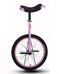 WXX Bike 16 / 18 / 20 Inch Children's Adult Unicycle Anti-Skid Butyl Mountain Tire Single Wheel Balance Bike Suitable for Beginners Outdoors Exercise Bike Road Racing, Pink, 16 inches
