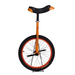  Unicycles 16 / 18 / 20 Inch Wheel Freestyle Unicycle Orange, With Saddle Seat Steel Fork Cranks Frame & Rubber Tire, For Adult Teen Cycling Exercise Bike Ride (Color : Orange, Size : 20 Inch Wheel) Durable