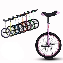  Unicycles 16 / 18 / 20 Inch Wheel Unisex Unicycle Heavy Duty Steel Frame And Alloy Rim, For Kid'S / Adult'S, Best Birthday Gift, 8 Colors Optional (Color, Orange, Size, 20 Inch Wheel), Black, 18 Inch Wheel Durable