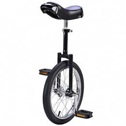 HWF Bike 16" / 18" Kid's Trainer Unicycle, 20" / 24" Adult's Unicycle, Height Adjustable Skidproof Butyl Mountain Tire Balance Cycling Exercise Bike Bicycle (Color : Black, Size : 24")