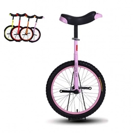 AHAI YU Unicycles 16'' / 18'' Wheel Unicycles for 9-15 Year Old Kids / Girl / Beginner, Large 20 Inch One Wheel Bike for Adults / Women / Mom, Best Birthday Gift (Color : PINK, Size : 16 INCH WHEEL)