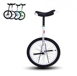 AHAI YU Unicycles 16'' / 18'' Wheel Unicycles for Child / Boy / Teenagers 12 Year Olds, 20 Inch One Wheel Bike for Adults / Men / Dad, Best (Color : WHITE, Size : 16 INCH WHEEL)