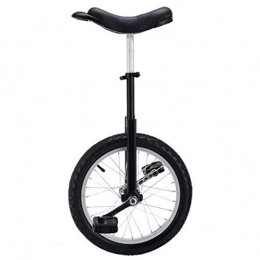 ywewsq Bike 16 Inch Wheel Boys for Big Kids / Small Adults(Height From 1.15 M-1.45m), Beginner Uni Cycle with Alloy Rim, Outdoor Sports (Color : Black)