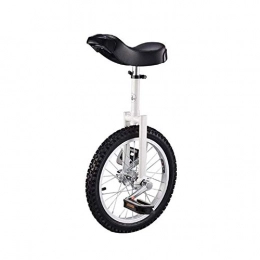 HYQW Unicycles 16 Inch Wheel Unicycle Leakproof Butyl Tire Wheel Cycling Outdoor Sport Fitness Exercise Health, Single Wheel Balance Bike, Travel, Acrobatic Car, White