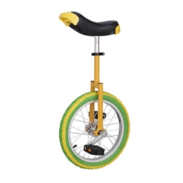 OFFA Unicycles 16 Inches Unicycle Kids Adults Unicycles Seat Height Adjustable Skidproof Color Butyl Mountain Tire Balance Cycling Bike Bicycle Fitness, Extra Thick Alloy Aluminum Rim, Beginner Teen Acrobatic Car
