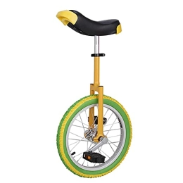 FZYE Unicycles 16" Wheel Trainer Unicycle, Height Adjustable Skidproof Mountain Tire Balance Cycling Exercise, with Flat Shoulder Standard Fork