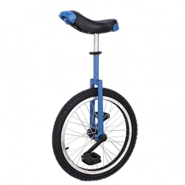  Unicycles 16" Wheel Unicycle, Comfort Saddle Seat Skid Proof Tire Chrome 16 Inch Steel Frame Bike Cycle, Load-bearing 150 Lbs (Color : Blue)
