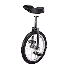  Unicycles 18 Inch Wheel Unicycle With Alloy Rim Tire, Adjustable Outdoor Unicycle For Sports Fitness Exercise, Black (Color : Black, Size : 18Inch) Durable (Black 18Inch)