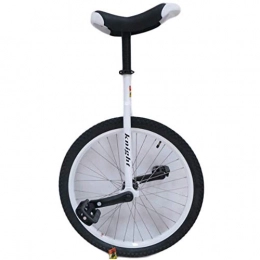  Unicycles 20 / 24 Inch Unicycles for Adults, Big Wheel Unicycles White, Uni Cycle, One Wheel Bike for Men Woman Teens Boy Rider, Best Birthday Gift