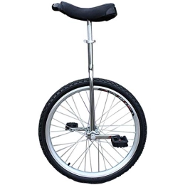  Unicycles 20" Chrome Fork Unicycle For Adult / Big Kids, Monocycle One Wheel Bicycle, Best Birthday Gift (Color : Silver, Size : 20 Inch) Durable