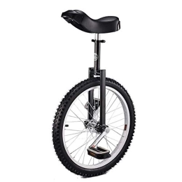  Bike 20 Inch Wheel Unicycle For Adults Teenagers Beginner, High-Strength Manganese Steel Fork, Adjustable Seat, Load-Bearing 150Kg / 330 Lbs (Color : Black) Durable