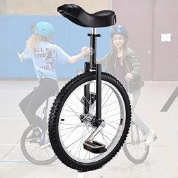 HWBB Unicycles 20" Inch Wheel Unicycle for Beginners / Big Kids / Unisex Adult, Outdoor Sports Balance Fitness Cycling Exercise, Adjustable Height (Color : Black)