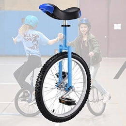 HWBB Bike 20" Inch Wheel Unicycle for Beginners / Big Kids / Unisex Adult, Outdoor Sports Balance Fitness Cycling Exercise, Adjustable Height (Color : Blue)