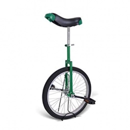 AHAI YU Unicycles 20 Inch Wheel Unicycles Bike for Kids Adults Beginner, Mountain Cycling Balance with Unicycle Stand For Exercise Fun Fitness, Steel Frame, Ergonomic Saddle (Color : GREEN)