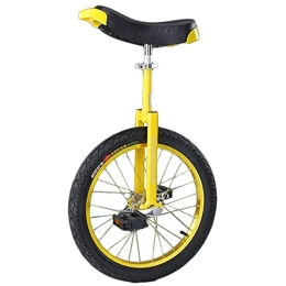 FMOPQ Bike 20inch Unicycle for Kids and Adults Outdoor Fitness Unicycle with High-Strength Manganese Steel Fork One Wheel Bike for Men Teens Boy Rider Safe Secure (Color : Yellow)