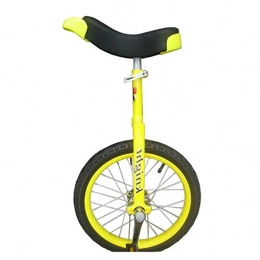 AHAI YU Bike 24 / 20 / 16 Inch Wheel Unicycle for Kids / Adult, Yellow Balance Cycling Bikes Bicycle With Skidproof Tire, Who Are Over 110cm Tall (Color : WHITE, Size : 16IN WHEEL)
