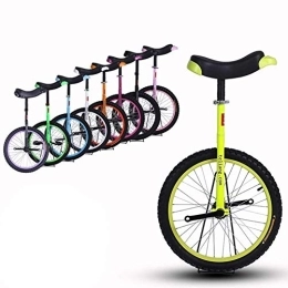  Unicycles 24 Inch Unicycles For Adults / Big Kids - Uni Cycle, One Wheel Bike For Kids Men Woman Teens Boy Rider, Best Birthday Gift (Color : Green, Size : 24 Inch Wheel) Durable