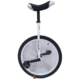 FMOPQ Unicycles 24 Inch UnicyclesKids -Lightweight Strong Aluminum Frame Uni Cycle One Wheel BikeKids Men Teens Boy Rider (Color : White Size : 24 INCH Wheel)