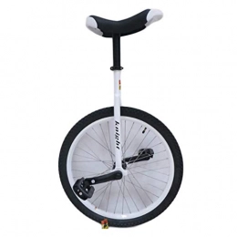 AHAI YU Bike 24" Wheel Unisex Unicycle For Short / Medium / Tall Adults, Teens, Juggling Cycling Bike With Alloy Rim, Balancing Exercise Outdoor Sports (Color : WHITE, Size : 24IN WHEEL)