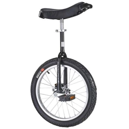 HWF Bike 24inch / 20inch Unicycles for Adults / Big Kid / Teens, 18inch / 16inch Unicycles for Kids / Boys / Girls, One Wheel Balance Bike with Heavy Duty Steel Frame (Color : Black, Size : 16")