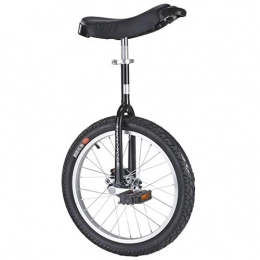 HWF Bike 24inch / 20inch Unicycles for Adults / Big Kid / Teens, 18inch / 16inch Unicycles for Kids / Boys / Girls, One Wheel Balance Bike with Heavy Duty Steel Frame (Color : Black, Size : 20")