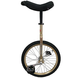 FMOPQ Bike 24inch Adult / Big Kids Unicycle Beginners / Teenagers / Mom / Dad Outdoor Balance Cycling Heavy Duty Frame Colored Tire Wheel Safe Comfortable (Color : Gold)