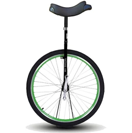 FMOPQ Unicycles 28" Adults Big Wheel Unicycle Unisex Adult / Trainer / Big Kids / Mom / Dad / Tall People Balance Cycling Bike Heavy Duty Steel Frame Load 150kg (Color : Green)