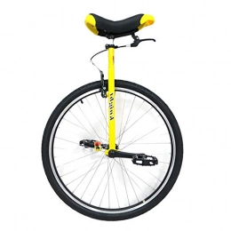 AHAI YU Bike 28 Inch Adults Trainer Unicycle, Extra Large Wheel Unicycle for Mom / Dad / Teens / Big Kids, Users Height 160-195 cm (63'' - 76.8''), with Brakes (Color : YELLOW, Size : 28IN WHEEL)