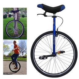 HWBB Unicycles 28 Inch Wheel Unicycle with Extra Big Tire & Handbrake, for High Speed Cycling / Road Travel, Tall People Beginners Cycling Exercise Sports (Color : Blue)