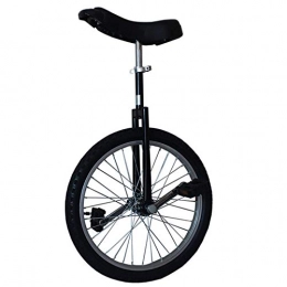 LXX Bike Adults Unicycle 16 / 18 / 20 / 24 Inch Wheel with Alloy Rim Extra Thick Tire for Outdoor Sports Fitness Exercise Health, Black, Load 330Lbs