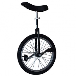 SJSF Y Bike Adults Unicycle 16 / 18 / 20 / 24 Inch Wheel with Alloy Rim Extra Thick Tire for Outdoor Sports Fitness Exercise Health, Black, Load 330Lbs, 20