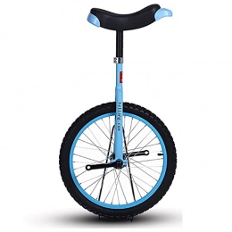 aedouqhr Unicycles aedouqhr 18" Inch Wheel Unicycle for Kids / Child, Leakproof Tire Wheel Outdoor Cycling, Beginners Height 140-150cm, Age 6 / 7 / 8 / 9 / 10 Years Old (Color : Blue)