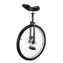 aedouqhr Bike aedouqhr 24 Inch Unicycle for Adults, Height Adjustable, Thick High-Strength Manganese Steel Frame, Large Movable Saddle, Full-Size Nylon Pedal (Color : Black, Size : 24 Inch Wheel)
