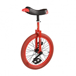 aedouqhr Unicycles aedouqhr Red for Adults Kids Steel Frame, 20 inch One Wheel Balance Bike for Teens Men Woman Boy Rider, Mountain Outdoor