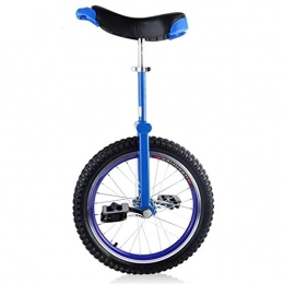 aedouqhr Unicycles aedouqhr Unicycle 16inch Wheels Unicycle for Kids Age 6 / 7 / 8 / 9 / 10 Years, Boys / girls Small with Thicken Alloy Rim, Outdoor One Wheel Uni-Cycle (Color : Blue)