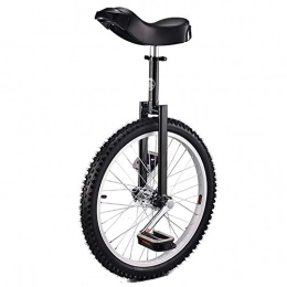aedouqhr Unicycles aedouqhr Unicycle 20 Inch wheel Unicycle for kids / beginner / male teen, with Alloy Rim& Skidproof tire& Unicycle Stand, fun Fitness Balance Cycling (Color : Black)