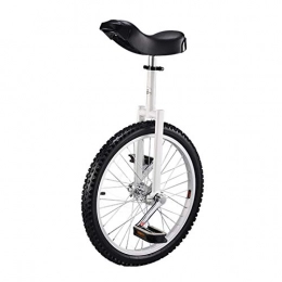 AHAI YU Bike AHAI YU 20" Wheel Unisex Unicycle Self Balancing Exercise Cycling, Skid Proof Tire Bike, User Height 160-175 cm(63" - 69") (Color : WHITE)