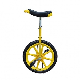 AHAI YU Unicycles AHAI YU Adjustable Unicycle 16 Inch Balance Exercise Fun Bike, Yellow Unicycle for Beginner Kids Outdoor Sports Fitness Exercise